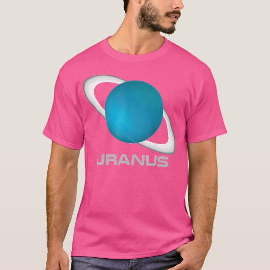 天王星シャツシ太陽のステム惑星 Tシャツ (正面)