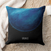 天王星プラネットアートワーク – コズミック宇宙イラストレーション クッション (ブランケット)