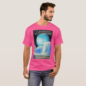 天王星レトロ宇宙アート Tシャツ (正面フル)