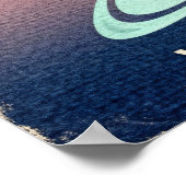 天王星レトロSci-Fiポスター ポスター (角)