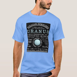 天王星詳細天文学 Tシャツ
