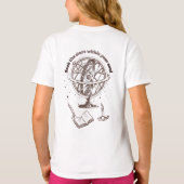 天球の魂の知恵 | アンティーク風天球儀 Tシャツ (裏面)