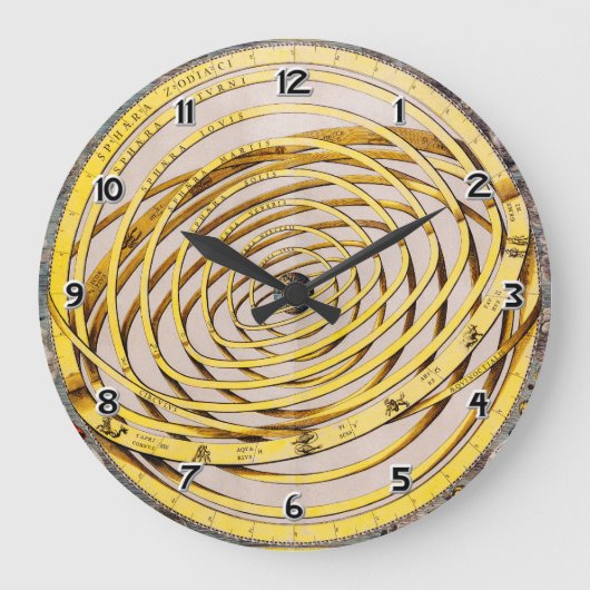 天球地図アンドレスCelarius壁時計 ラージ壁時計 (正面)