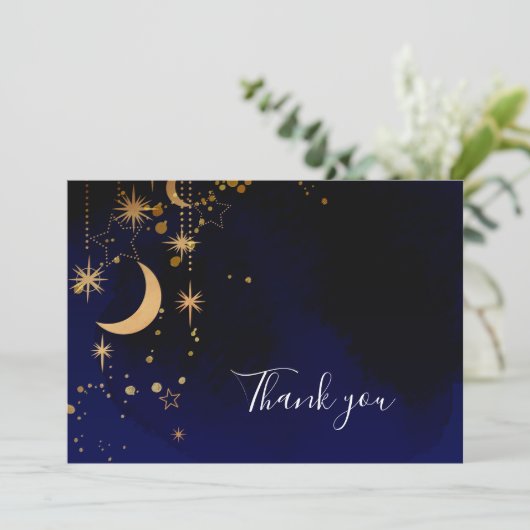 天球月と星のサンキューカード サンキューカード (スタンド正面)