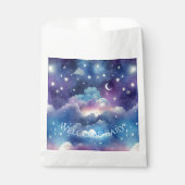 天球養子縁組シャワー – 月と星 フェイバーバッグ (正面)