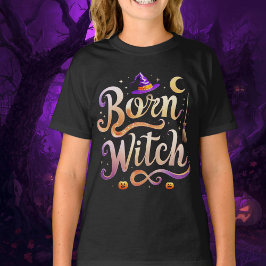 天生の魔女 - ハロウィンコスチューム Tシャツ