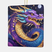 天界のドラゴンの装飾 セラミックオーナメント (左)