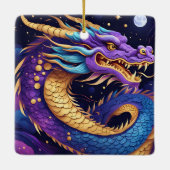天界のドラゴンの装飾 セラミックオーナメント (裏面)