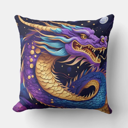 天界のドラゴン枕 クッション (正面)