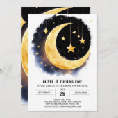 天界の夢幻的誕生日 招待状 (正面/裏面)