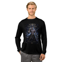 天界の守護者 ファンタジー戦士 グラフィックTシャツ