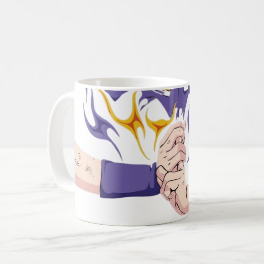🌀天界の戦士と九尾の霊 コーヒーマグカップ (正面左)