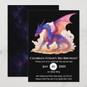 天界の炎竜 誕生日招待状 招待状 (正面/裏面)