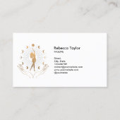 天界の神秘的な女フェミニン人生活コーチ月 名刺 (裏面)