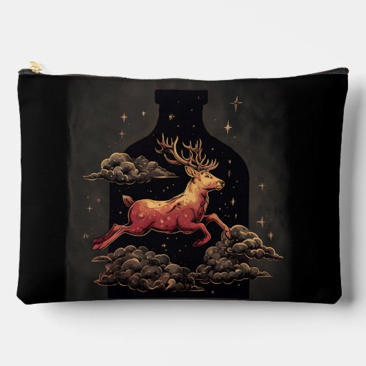 天界の逃亡者 - 鹿 アクセサリーポーチ (正面)