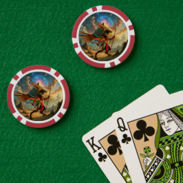 天界の門の守護者 - アヌビス ポーカーチップ