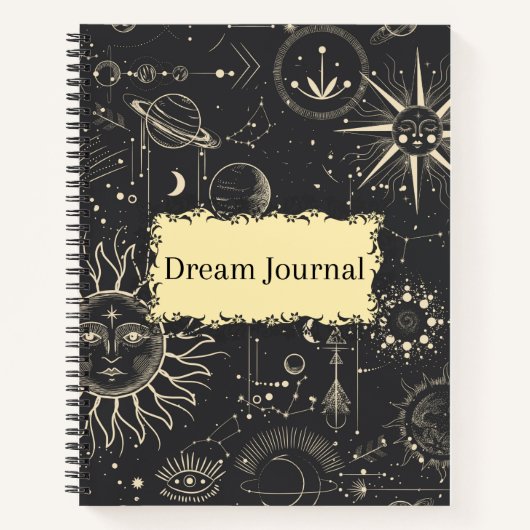 天界をテーマにしたドリームジャーナル ノートブック (正面)