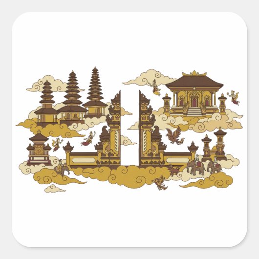 天界/天堂 スクエアシール (正面)