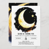 天疑問に思パーティー誕生日 招待状 (正面/裏面)