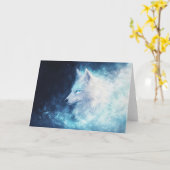 天白熱［赤熱］光を放つの夢に現れる狼 カード (黄色い花)