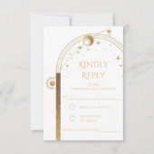 天白金ゴールド太陽ムーンスターズ結婚ズ 出欠カード (正面)