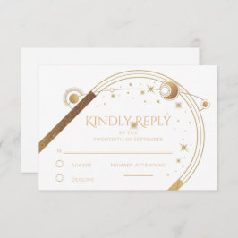 天白金ゴールド太陽ムーンスターズ結婚ズ 出欠カード