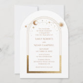 天白金ゴールド太陽ムーンスターズ 招待状 (正面)