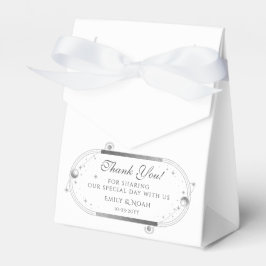 天白銀の太陽の月の星結婚の フェイバーボックス