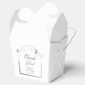 天白銀の太陽の月の星結婚の フェイバーボックス (オープン)