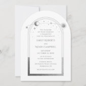 天白銀の太陽の月の星 招待状 (正面)