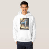 天白馬ファンタジーアートTシャツ🌄✨ パーカ (正面フル)