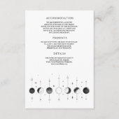 天白黒三日月結婚相 エンクロージャーカード (正面)