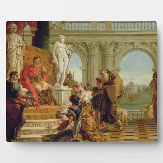 天皇に自由主義の芸術を捧げるマエケナス フォトプラーク (正面)