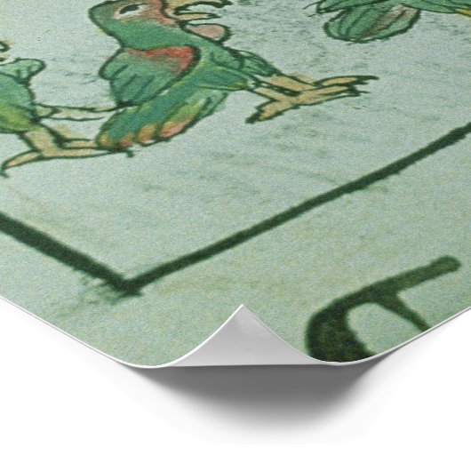 天皇のアステカ動物 ポスター (角)