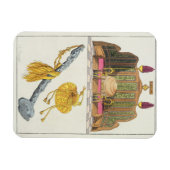 天皇の中国の御座、ヨーヨーの笏と帽子 マグネット (横)