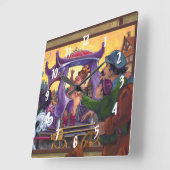 天皇の新しい服飾芸術 スクエア壁時計 (傾斜)