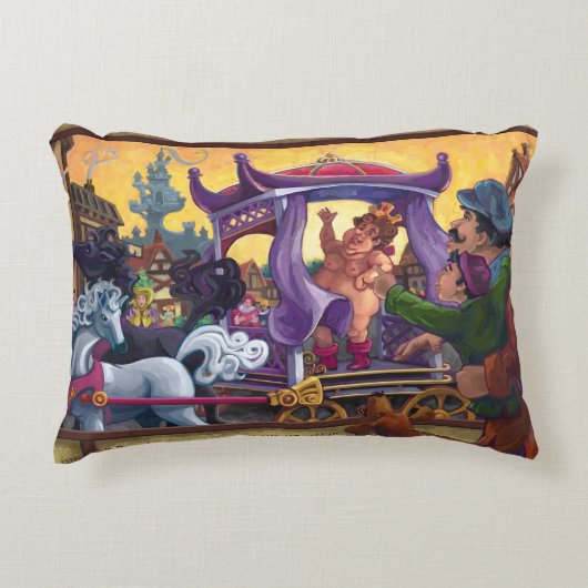 天皇新装美術 アクセントクッション (正面)