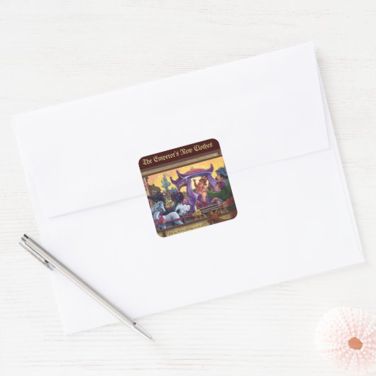 天皇新装美術 スクエアシール (封筒)