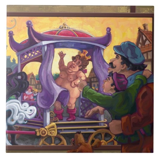 天皇新装美術 タイル (正面)