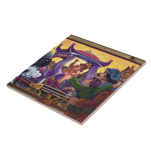 天皇新装美術 タイル (側面)