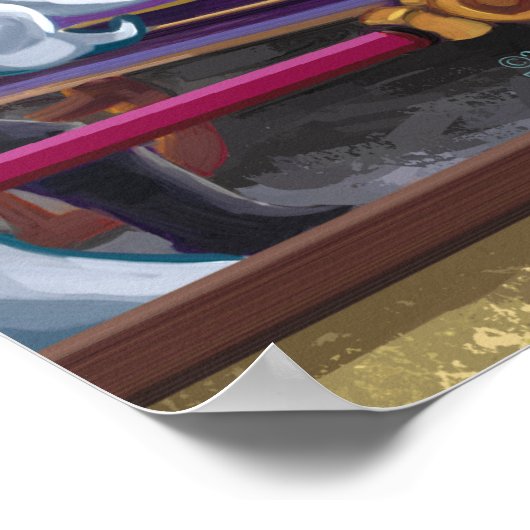 天皇新装美術 ポスター (角)