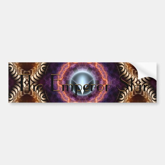 天皇星 バンパーステッカー (正面)