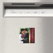 天皇赤い写真日付磁石を保存 マグネット (インサイチュ (食洗機))