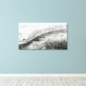 天皇陛下と護衛離れの キャンバスプリント (インサイチュ (ウッドフロア))