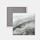 天皇陛下と護衛離れの マグネット (正面/裏面)