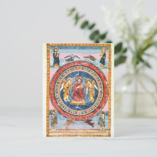 天皇陛下のアミアティヌス写本 ポストカード (スタンド正面)