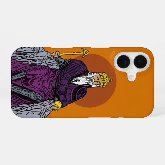 天皇 iPhone 16ケース (裏面横)