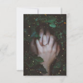 天真夜中の星の写真Save The Date 招待状 (裏面)