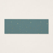 天真夜中の賢者の金ゴールド結婚のウェブサイトカード (裏面)