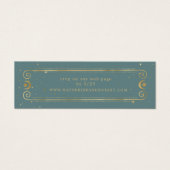 天真夜中の賢者の金ゴールド結婚のウェブサイトカード (正面)